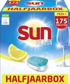 SUN® Sun All-in-1 Normaal Vaatwastabletten - 7 X 25 Tabletten - Voordeelverpakking 15 SUN® Sun All-in-1 Normaal Vaatwastabletten - 7 X 25 Tabletten - Voordeelverpakking -Dagelijkse Benodigdheden Winkel 1006x1200 1