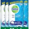 Dettol - Power & Fresh - Schoonmaakdoekjes - Oceaanfris - 4 X 80 Doekjes -Dagelijkse Benodigdheden Winkel 1015x1200 5