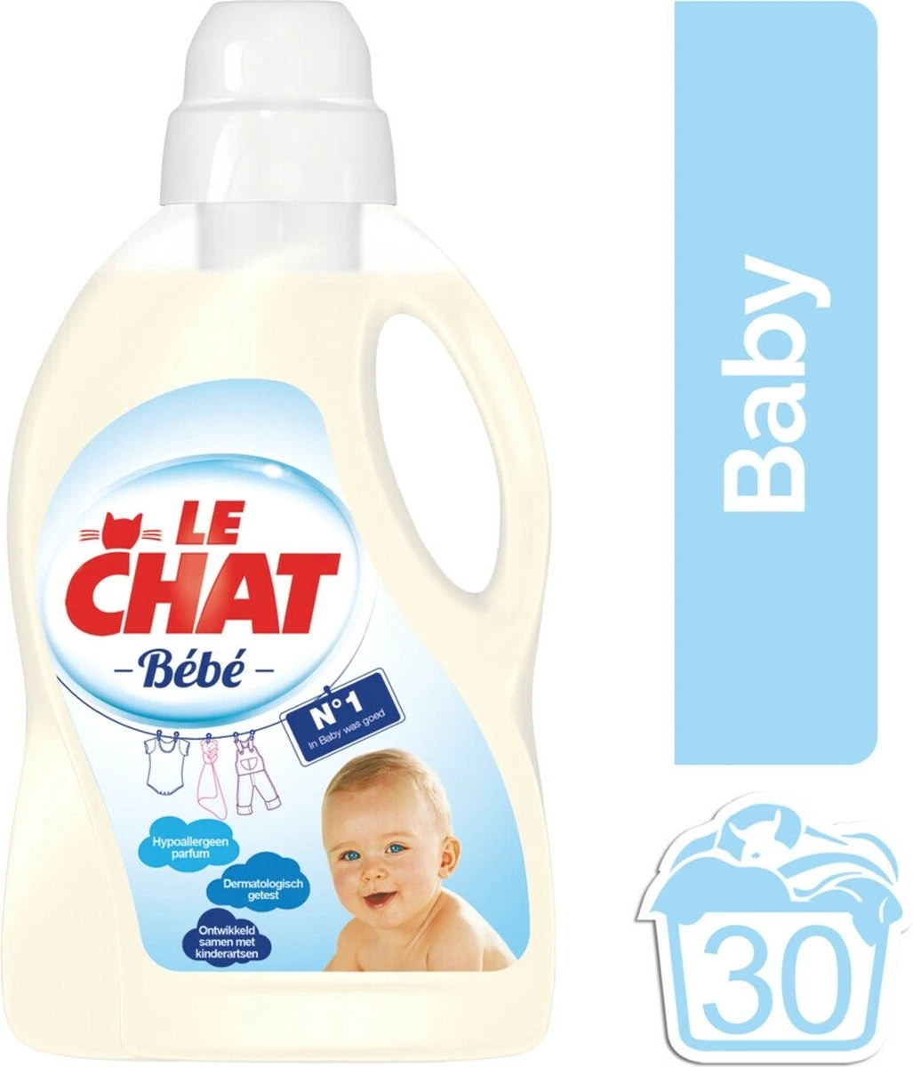 Le Chat Baby Gel - Vloeibaar Wasmiddel - 30 Wasbeurten 4 Le Chat Baby Gel - Vloeibaar Wasmiddel - 30 Wasbeurten - Afbeelding 2
