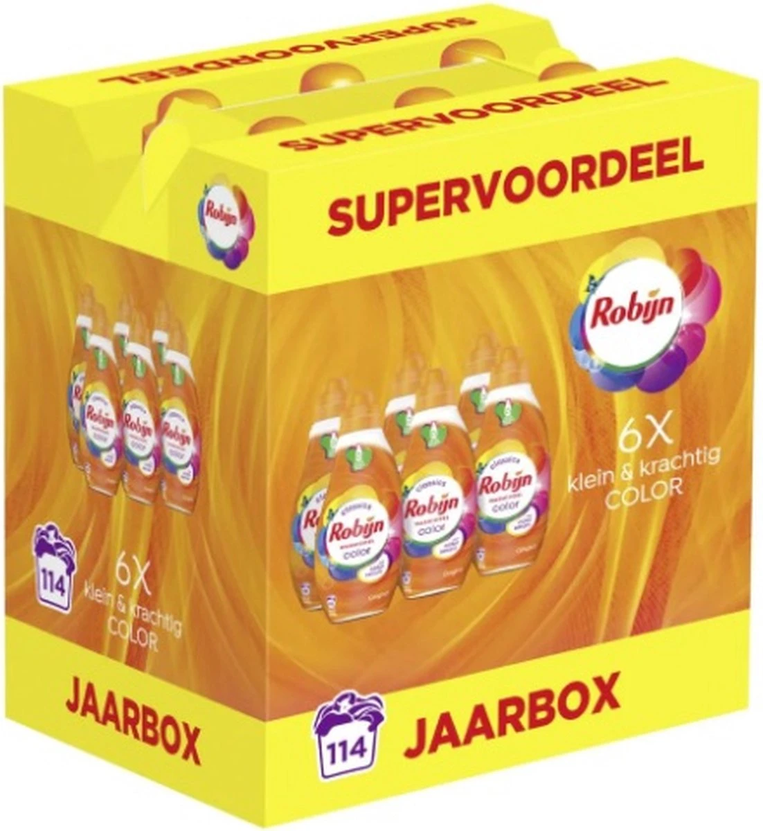 Robijn Colour Klein En Krachtig Wasmiddel - Jaarbox - 6 X 665ml 3 Robijn Colour Klein En Krachtig Wasmiddel - Jaarbox - 6 X 665ml