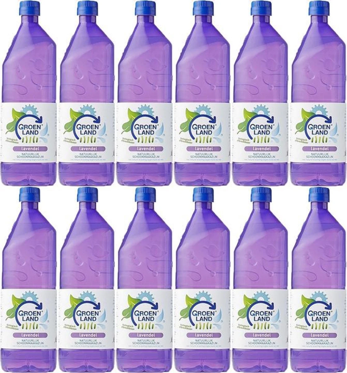 Schoonmaakazijn Groenland Lavendel 1 Liter - Doos A 12 Fles A 1 Liter 3 Schoonmaakazijn Groenland Lavendel 1 Liter - Doos A 12 Fles A 1 Liter