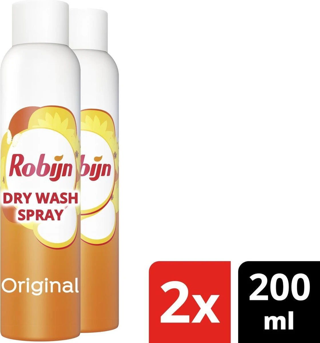 Robijn Original Dry Wash Spray - 2 X 200 Ml - Voordeelverpakking 4 Robijn Original Dry Wash Spray - 2 X 200 Ml - Voordeelverpakking - Afbeelding 2
