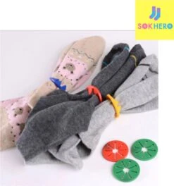 Sokhero - Sokken Waszak Cadeau - Wassen Sok Organiser - Wasmachine Sock Clips Wasnet - Ideale Praktische Knijpers Waslijn - Drogen Huishouden Wasknijpers - (15 Stuks 5 Kleuren Voor Sokken) -Dagelijkse Benodigdheden Winkel 1123x1200 3