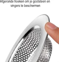 Luxe RVS Gootsteen Zeef Ø88mm - 50mm - Gootsteenstop - Afvoerzeef - Korfplug - Gootsteenbakje - Afvoerstop - Gootsteen Stop 80 Mm -Dagelijkse Benodigdheden Winkel 1133x1200