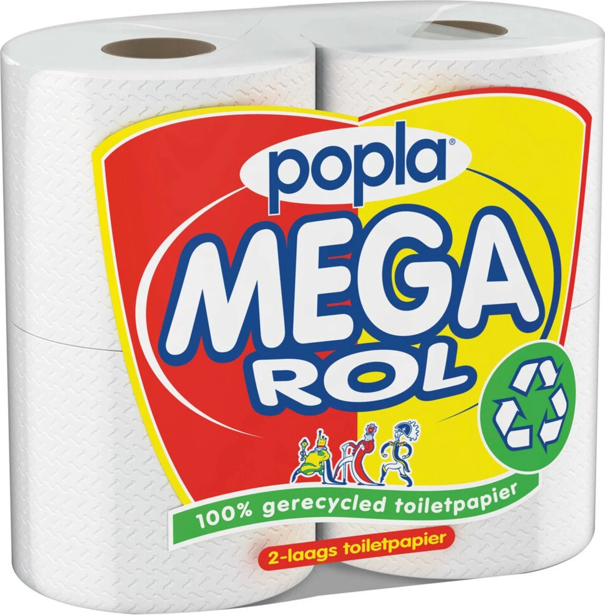 Popla Megarol Wc Papier - 24 Rollen 4 Popla Megarol Wc Papier - 24 Rollen - Afbeelding 2