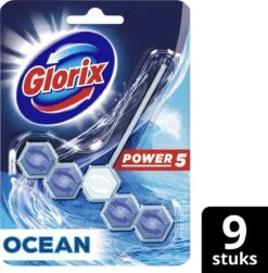 Glorix Power 5 Toiletblokken - Ocean - 9 Stuks - Halfjaarbox - Voordeelverpakking -Dagelijkse Benodigdheden Winkel 1180x1200 8