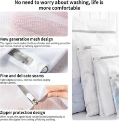 BOTC Waszakken - Wasnetten - Set Van 5 - Bescherm Je Wasgoed En Wasmachine - Transparant 15 BOTC Waszakken - Wasnetten - Set Van 5 - Bescherm Je Wasgoed En Wasmachine - Transparant -Dagelijkse Benodigdheden Winkel 1187x1200 7