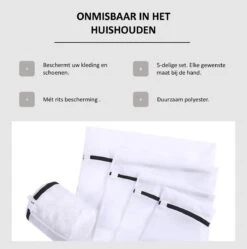 Merkloos Waszakken | Set Van 5 Waszakjes Met Rits - Waszak - Wasnet - Kledingzakjes - BH Was Zakjes - Laundry Bag Set Voor Ondergoed - Kleding - Delicaat Wasgoed - Wasmachine Zakjes - Wasgoed -Dagelijkse Benodigdheden Winkel 1192x1200 9