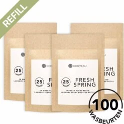 Cosmeau Geurbooster 100 Lentefris Navulling Refill - Geurparels - 100 Wasbeurten - Fris - 250g - Geurkralen Wasparfum Scent Booster