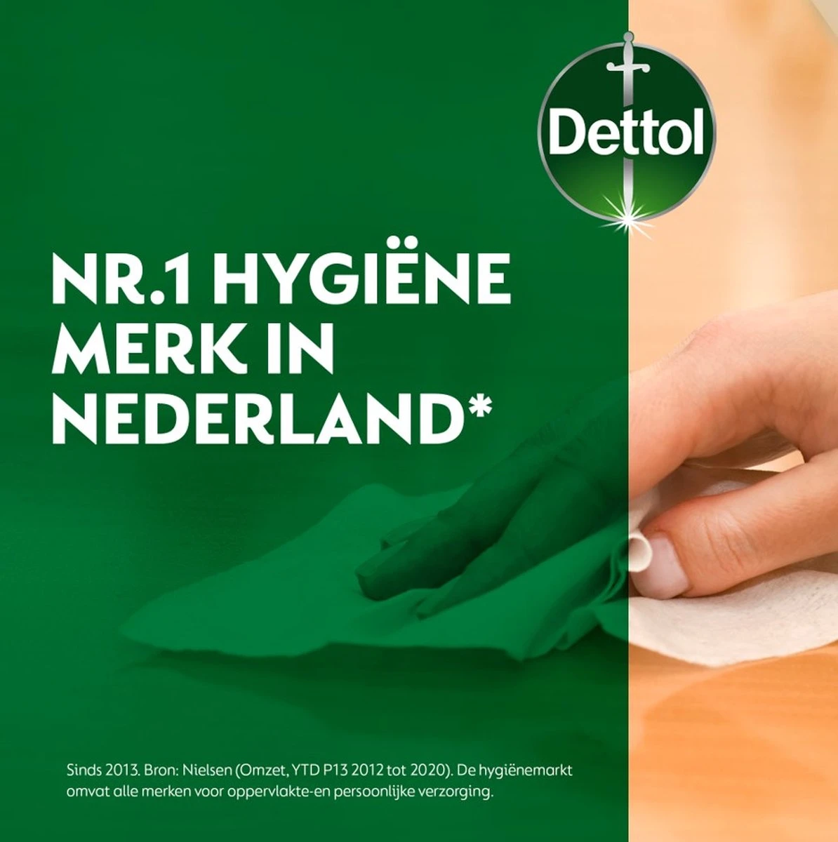 Dettol - Power & Fresh - Schoonmaakdoekjes - Oceaanfris - 4 X 80 Doekjes 8 Dettol - Power & Fresh - Schoonmaakdoekjes - Oceaanfris - 4 X 80 Doekjes - Afbeelding 6
