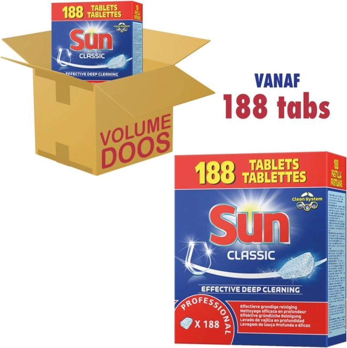 SUN® Sun Professional Vaatwastabletten - 188 Stuks 5 SUN® Sun Professional Vaatwastabletten - 188 Stuks - Afbeelding 3