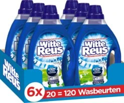 Witte Reus Gel - Vloeibaar Wasmiddel - Voordeelverpakking - 6 X 20 Wasbeurten