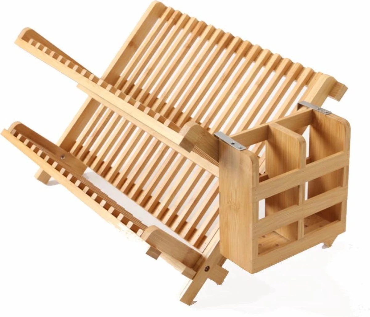 Merkloos Decopatent® Afdruiprek Voor Afwas - Bamboe - Hout - Inklapbaar Afdruiprek - Afwasrekje Inclusief Bestekhouder - Afwas Druiprek 3 Merkloos Decopatent® Afdruiprek Voor Afwas - Bamboe - Hout - Inklapbaar Afdruiprek - Afwasrekje Inclusief Bestekhouder - Afwas Druiprek
