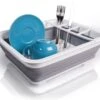 Amazy Afdruiprek Opvouwbaar & Bpa-vrij - Afdruiprek Voor Het Drogen Van Bestek, Borden, Glazen & Flessen - Afdruipmat In Grijs-wit Van Kunststof & Silicone Voor Gootsteen, Spoelbakken, Keuken -Dagelijkse Benodigdheden Winkel 1200x1030 1
