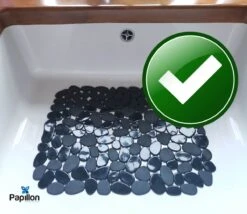 Merkloos Papillon - Gootsteenmat - 40x30 Cm - Kiezels Zwart 8 Merkloos Papillon - Gootsteenmat - 40x30 Cm - Kiezels Zwart -Dagelijkse Benodigdheden Winkel 1200x1039