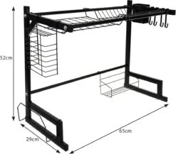 Afdruiprek Droger Zwart Voor Bestek Boven De Gootsteen 65 Cm X 29 Cm X 52 Cm 18 Afdruiprek Droger Zwart Voor Bestek Boven De Gootsteen 65 Cm X 29 Cm X 52 Cm -Dagelijkse Benodigdheden Winkel 1200x1052 1