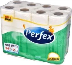 Perfex Toiletpapier Pure White 2-Laags 24 Rollen