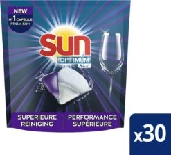 SUN® Sun Optimum All-in 1 Regular Capsules - 30 Vaatwastabletten - Maandbox 11 SUN® Sun Optimum All-in 1 Regular Capsules - 30 Vaatwastabletten - Maandbox -Dagelijkse Benodigdheden Winkel 1200x1084