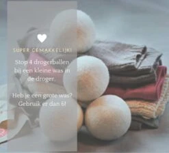 Geniet Van Gemak® | Herbruikbare Wollen Drogerballen | Wasbollen | Schaapswol | Duurzame En Energiebesparende Wasballen | 6 XL Drogerballen 12 Geniet Van Gemak® | Herbruikbare Wollen Drogerballen | Wasbollen | Schaapswol | Duurzame En Energiebesparende Wasballen | 6 XL Drogerballen -Dagelijkse Benodigdheden Winkel 1200x1088 5