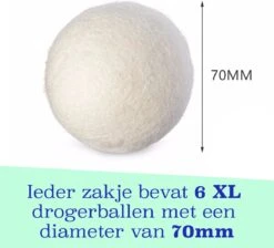 Casa Calma Drogerballen (6 Stuks) - Inclusief Opbergzakje - 100% Natuurlijk Schapenwol - Droger Ballen - Zero Waste Wasverzachter Bollen - Energiebesparend Drogen Met Droogbollen - Dryer Balls - Diervriendelijk & Milieuvriendelijk - Energie Besparen -Dagelijkse Benodigdheden Winkel 1200x1090 2