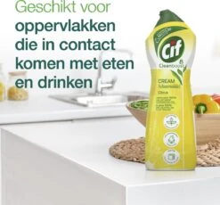 Cif CleanBoost Cream Citroen Schuurmiddel - 8 X 750 Ml - Voordeelverpakking 11 Cif CleanBoost Cream Citroen Schuurmiddel - 8 X 750 Ml - Voordeelverpakking -Dagelijkse Benodigdheden Winkel 1200x1118