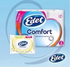 Edet Comfort Toiletpapier - 3-laags - 24 Rollen -Dagelijkse Benodigdheden Winkel 1200x1140 2