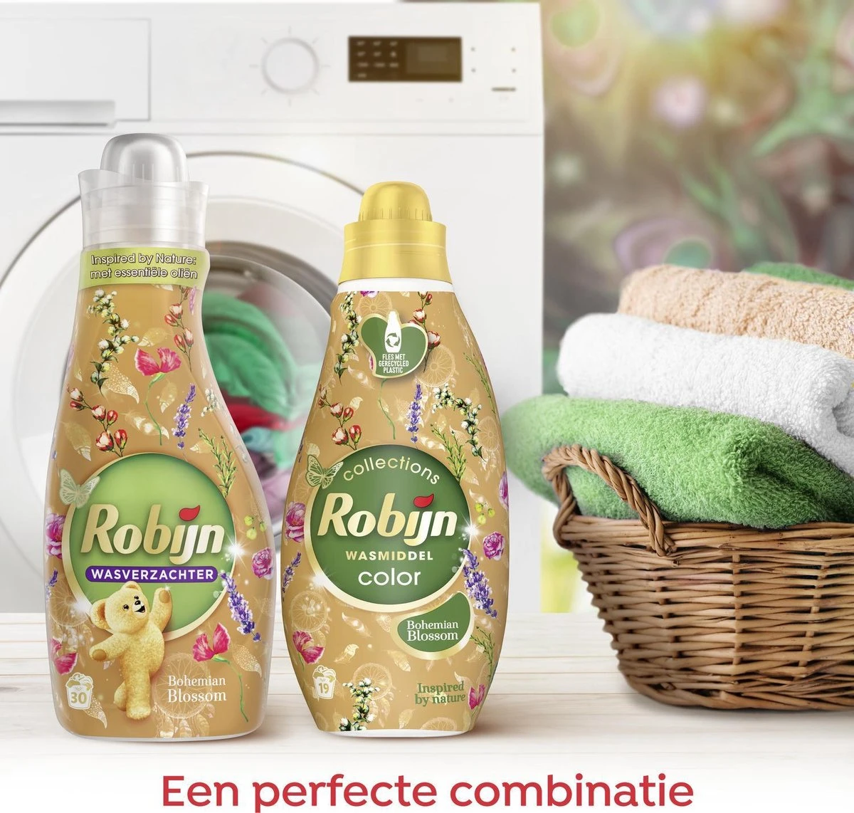 Robijn Klein & Krachtig Color Bohemian Blossom Vloeibaar Wasmiddel - 8 X 19 Wasbeurten - Voordeelverpakking 11 Robijn Klein & Krachtig Color Bohemian Blossom Vloeibaar Wasmiddel - 8 X 19 Wasbeurten - Voordeelverpakking - Afbeelding 9