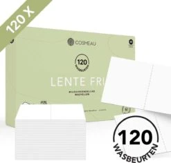 Cosmeau Wasmiddel Wasstrips 120 Wasbeurten Lentefris Wasvellen Wasdoekjes Detergent Sheets Wasdoekjes - Fris Plasticvrij Biologisch Afbreekbaar Eco