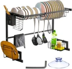 Afdruiprek Droger Zwart Voor Bestek Boven De Gootsteen 65 Cm X 29 Cm X 52 Cm 22 Afdruiprek Droger Zwart Voor Bestek Boven De Gootsteen 65 Cm X 29 Cm X 52 Cm -Dagelijkse Benodigdheden Winkel 1200x1154 2