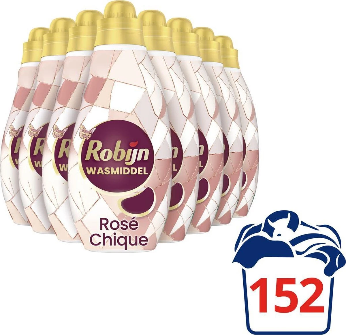Robijn Klein & Krachtig Rosé Chique Vloeibaar Wasmiddel - 8 X 19 Wasbeurten - Voordeelverpakking 6 Robijn Klein & Krachtig Rosé Chique Vloeibaar Wasmiddel - 8 X 19 Wasbeurten - Voordeelverpakking - Afbeelding 4