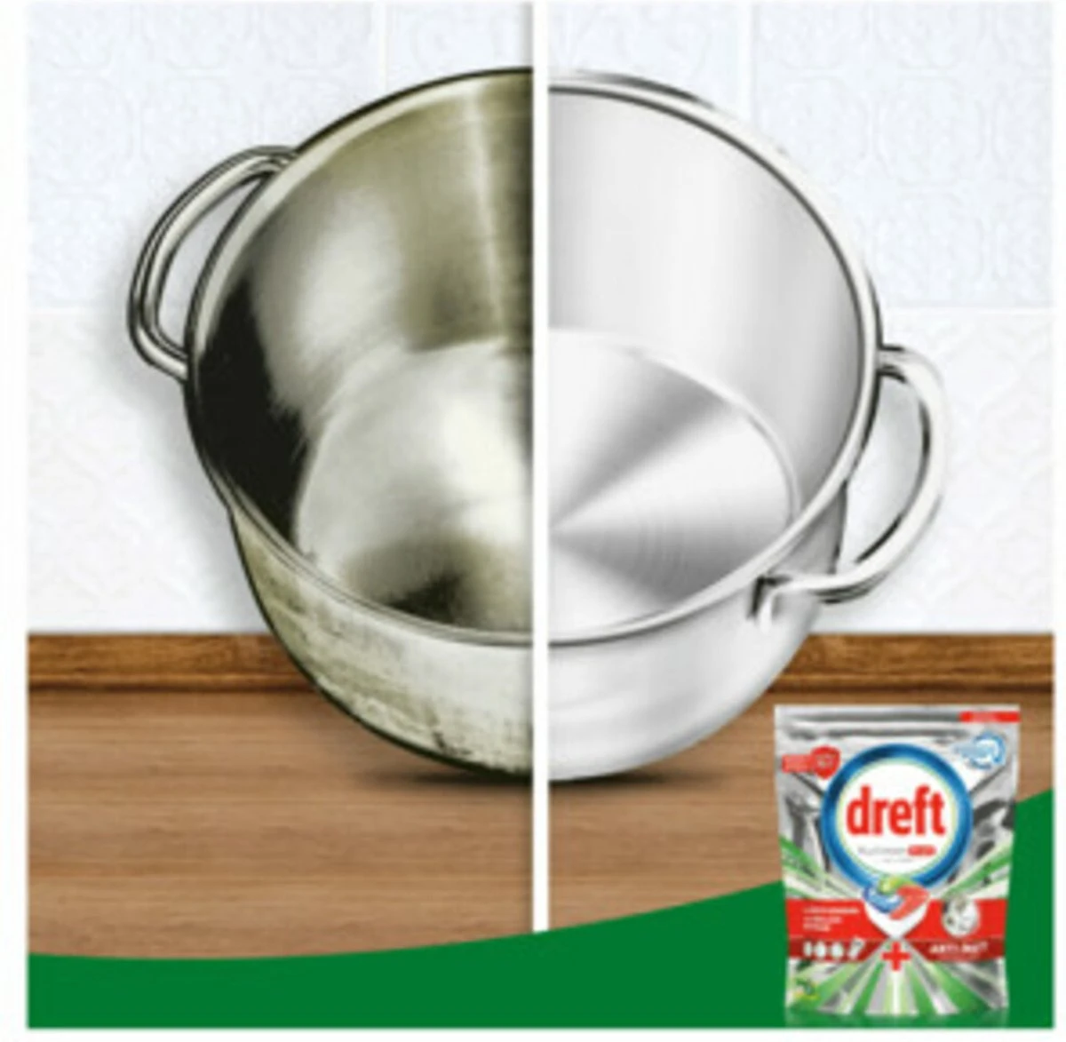 Dreft Platinum Plus All In One Deep Clean - Vaatwastabletten - Voordeelverpakking 4 X 33 Stuks 9 Dreft Platinum Plus All In One Deep Clean - Vaatwastabletten - Voordeelverpakking 4 X 33 Stuks - Afbeelding 7