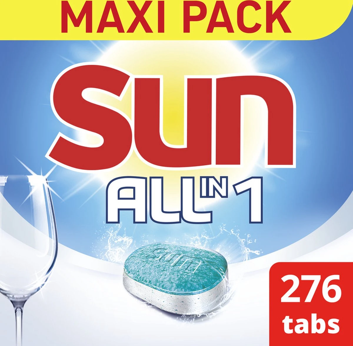 SUN® Sun All-in 1 Normaal Vaatwastabletten - 276 Tabletten - Voordeelverpakking 8 SUN® Sun All-in 1 Normaal Vaatwastabletten - 276 Tabletten - Voordeelverpakking - Afbeelding 6
