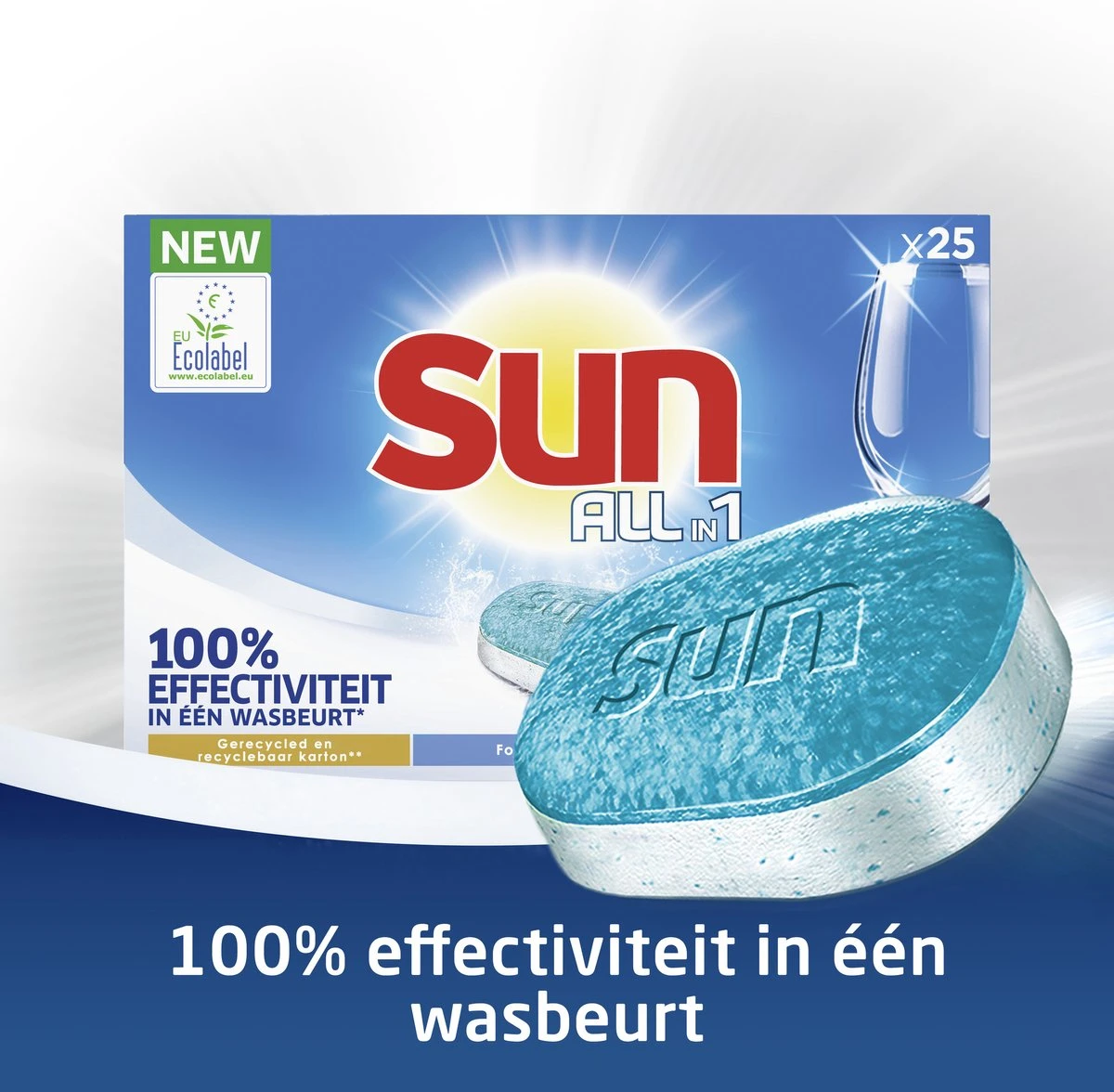 SUN® Sun All-in-1 Normaal Vaatwastabletten - 7 X 25 Tabletten - Voordeelverpakking 8 SUN® Sun All-in-1 Normaal Vaatwastabletten - 7 X 25 Tabletten - Voordeelverpakking - Afbeelding 6