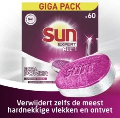 SUN® Sun Expert All-in 1 Vaatwastabletten - 60 Tabletten - Voordeelverpakking -Dagelijkse Benodigdheden Winkel 1200x1176