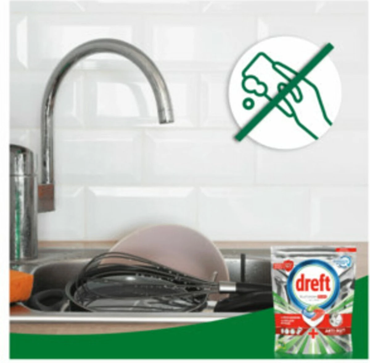 Dreft Platinum Plus All In One - Vaatwastabletten - Citroen - Voordeelverpakking 5 X 16 Stuks 8 Dreft Platinum Plus All In One - Vaatwastabletten - Citroen - Voordeelverpakking 5 X 16 Stuks - Afbeelding 6