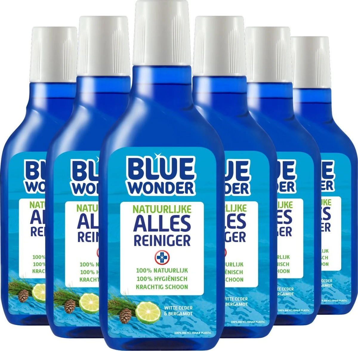 Blue Wonder 100% Natuurlijke Allesreiniger Witte Ceder Grootverpakking - 6x 750 Ml Fles Met Dop (4,5 Liter) 3 Blue Wonder 100% Natuurlijke Allesreiniger Witte Ceder Grootverpakking - 6x 750 Ml Fles Met Dop (4,5 Liter)