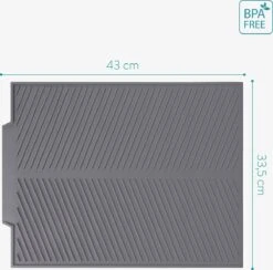 Navaris Siliconen Droogmat Met Afvoer - Aanrecht Droogmat Voor Afwas, Borden, Bestek, Glazen - Grijs 12 Navaris Siliconen Droogmat Met Afvoer - Aanrecht Droogmat Voor Afwas, Borden, Bestek, Glazen - Grijs -Dagelijkse Benodigdheden Winkel 1200x1184 1
