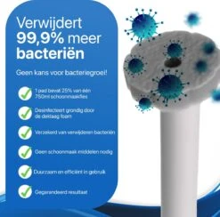RevoBrush 28x Crystal Clean Foaming Pads Navulling - WC Borstel Met Houder Vrijstaand 12 RevoBrush 28x Crystal Clean Foaming Pads Navulling - WC Borstel Met Houder Vrijstaand -Dagelijkse Benodigdheden Winkel 1200x1184 7