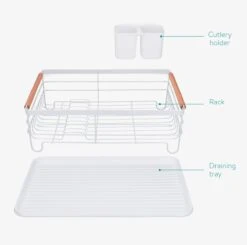 Navaris Afdruiprek Met Uitneembare Bestekhouder - Afwasrek Met Losse Lekbak - Vaatwasrek Met Plateau - Voor Bestek, Borden, Schalen En Pannen 14 Navaris Afdruiprek Met Uitneembare Bestekhouder - Afwasrek Met Losse Lekbak - Vaatwasrek Met Plateau - Voor Bestek, Borden, Schalen En Pannen -Dagelijkse Benodigdheden Winkel 1200x1189