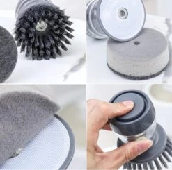 Afwasborstel Met Zeepdispenser – Met 3 Verschillende Opzet Stukken – Inclusief Houder – Grijs – Afwas Borstel Zeepreservoir – Zeep Handborstel – Doseerpomp – Afwasmiddel Dispenser – Navulbaar 11 Afwasborstel Met Zeepdispenser – Met 3 Verschillende Opzet Stukken – Inclusief Houder – Grijs – Afwas Borstel Zeepreservoir – Zeep Handborstel – Doseerpomp – Afwasmiddel Dispenser – Navulbaar -Dagelijkse Benodigdheden Winkel 1200x1189 4