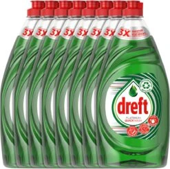 Dreft Platinum Quickwash Original - Vloeibaar Afwasmiddel - Tot 3x Sneller Schoonmaken Van Het Vet - Voordeelverpakking 8 X 780ml