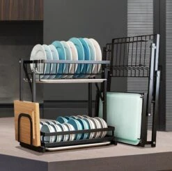 Doogo® Afdruiprek Met Lekbak 2 Laags – Inklapbaar - Muur Hangen Mogelijke - Afwasrek – Met 2 Lekbakken – Extra Accessories Voor Servies En Snijplanken - RVS 22 Doogo® Afdruiprek Met Lekbak 2 Laags – Inklapbaar - Muur Hangen Mogelijke - Afwasrek – Met 2 Lekbakken – Extra Accessories Voor Servies En Snijplanken - RVS -Dagelijkse Benodigdheden Winkel 1200x1197 4