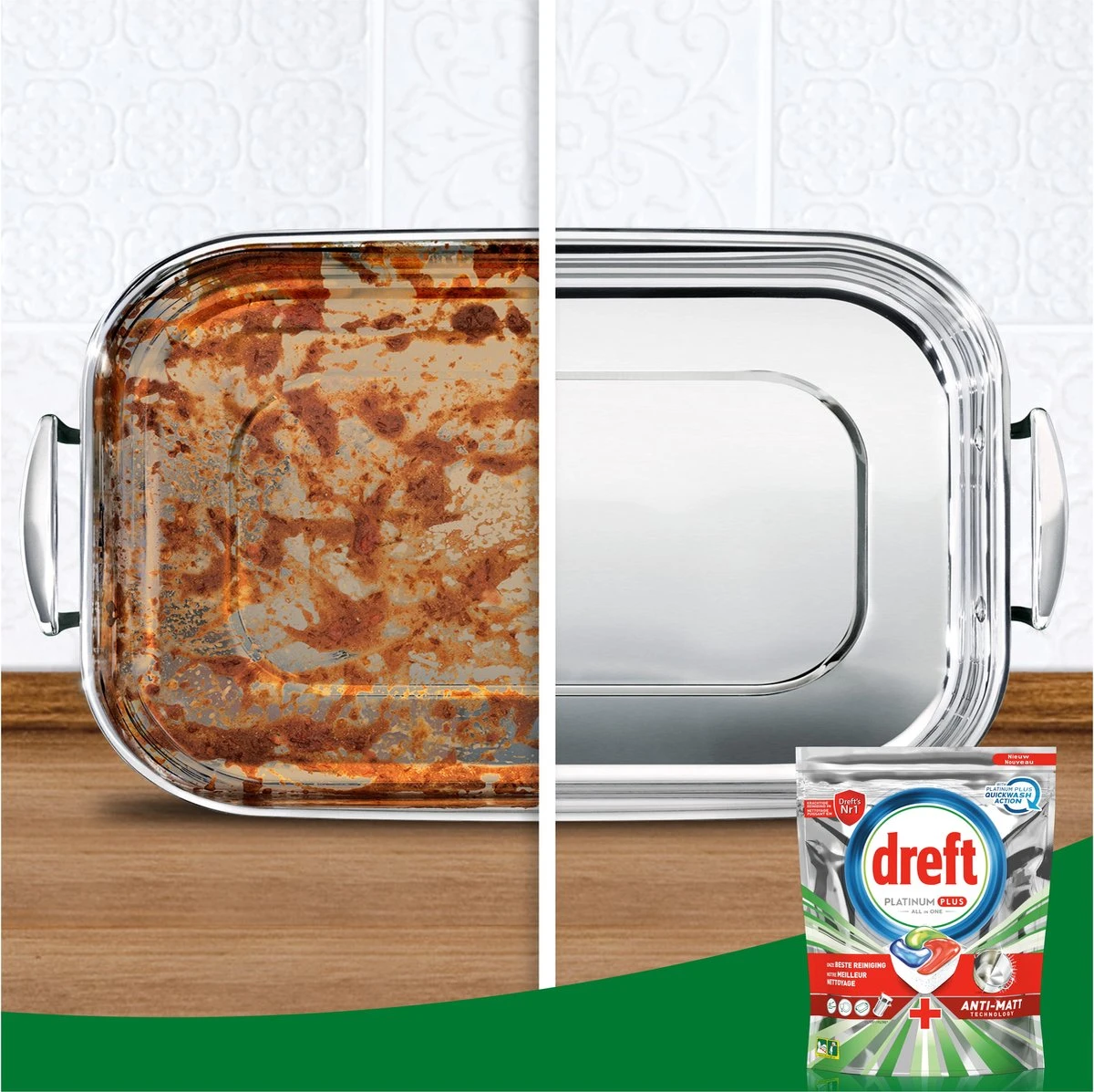 Dreft Platinum Plus All In One Fresh Herbal Breeze - 90 Vaatwascapsules 8 Dreft Platinum Plus All In One Fresh Herbal Breeze - 90 Vaatwascapsules - Afbeelding 6