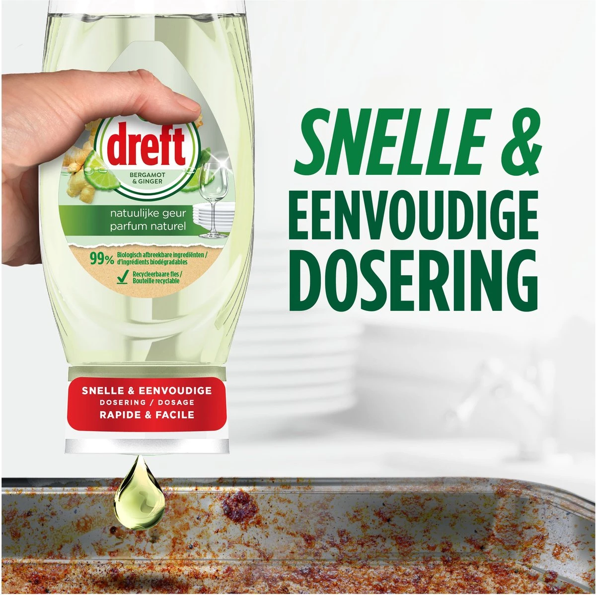 Dreft Natuurlijke Geur - Afwasmiddel - Bergamot & Gember - Ondersteboven Fles - Voordeelverpakking 8 X 370 Ml 7 Dreft Natuurlijke Geur - Afwasmiddel - Bergamot & Gember - Ondersteboven Fles - Voordeelverpakking 8 X 370 Ml - Afbeelding 5