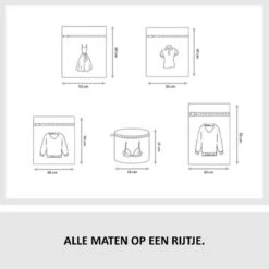 Merkloos Waszakken | Set Van 5 Waszakjes Met Rits - Waszak - Wasnet - Kledingzakjes - BH Was Zakjes - Laundry Bag Set Voor Ondergoed - Kleding - Delicaat Wasgoed - Wasmachine Zakjes - Wasgoed -Dagelijkse Benodigdheden Winkel 1200x1199 69