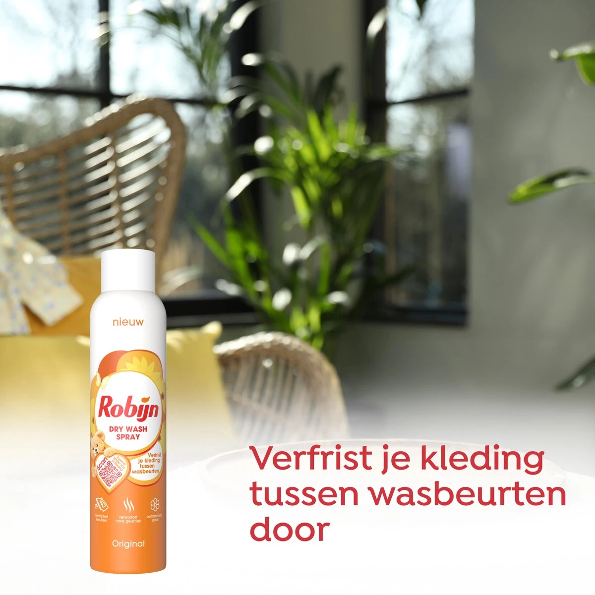 Robijn Original Dry Wash Spray - 6 X 200 Ml - Voordeelverpakking 7 Robijn Original Dry Wash Spray - 6 X 200 Ml - Voordeelverpakking - Afbeelding 5