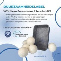 ANATURES Wollen XL Drogerballen 6 Stuks In Opbergmand – Herbruikbare Droogballen Wasdroger – Nieuw Zeelands RWS Schaapswol - Wasdrogerballen Duurzaam – Natuurlijke Wasverzachter 23 ANATURES Wollen XL Drogerballen 6 Stuks In Opbergmand – Herbruikbare Droogballen Wasdroger – Nieuw Zeelands RWS Schaapswol - Wasdrogerballen Duurzaam – Natuurlijke Wasverzachter -Dagelijkse Benodigdheden Winkel 1200x1200 1226