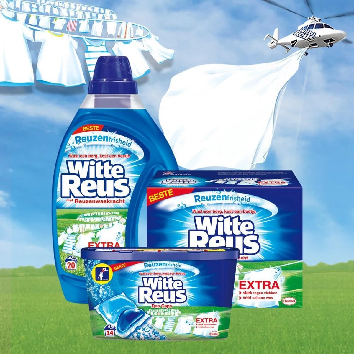 Witte Reus Waspoeder - Kwartaalverpakking - 65 Wasbeurten 11 Witte Reus Waspoeder - Kwartaalverpakking - 65 Wasbeurten - Afbeelding 9