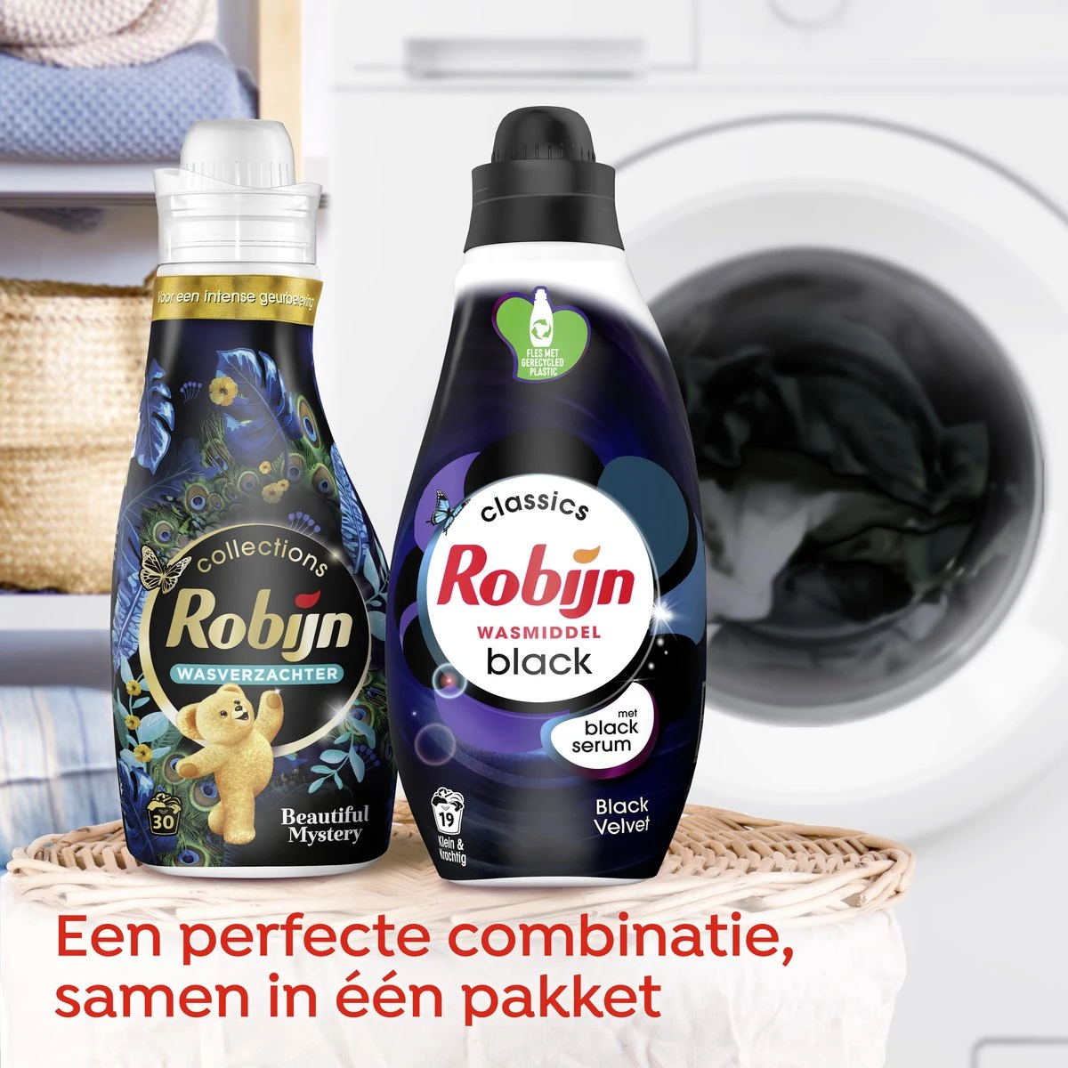 Robijn Robijn Perfect Match Black Velvet & Beautiful Mystery Wasmiddel En Wasverzachter Pakket - 5 Stuks - Voordeelverpakking 9 Robijn Robijn Perfect Match Black Velvet & Beautiful Mystery Wasmiddel En Wasverzachter Pakket - 5 Stuks - Voordeelverpakking - Afbeelding 7