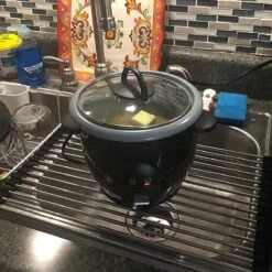 IBright Oprolbare Afdruiprek - Pannen Rooster Hittebestendig - Afdruiprooster - Pannenonderzetter - RVS Zwart 14 IBright Oprolbare Afdruiprek - Pannen Rooster Hittebestendig - Afdruiprooster - Pannenonderzetter - RVS Zwart -Dagelijkse Benodigdheden Winkel 1200x1200 173